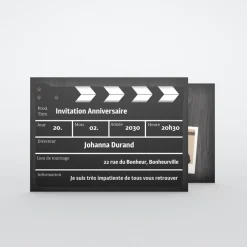 Carte Invitation Anniversaire Adulte Moderne^Planet cards Ça tourne