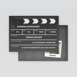 Carte Invitation Anniversaire Adulte Moderne^Planet cards Ça tourne