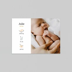 Faire-part Naissance Fille^Planet cards Achillée