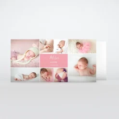 Carte Remerciement Naissance Classique^Planet cards Agréable Multiphoto