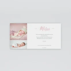 Carte Remerciement Naissance Classique^Planet cards Agréable Multiphoto