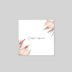 Coupon-réponse Mariage^Planet cards Amour Bohème