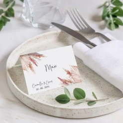 Marque-place Mariage^Planet cards Amour Bohème