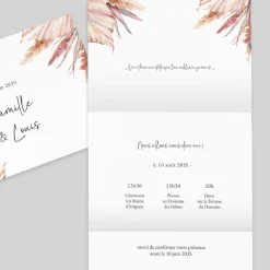Faire-part Mariage Bohème | Faire-part Mariage Champêtre^Planet cards Amour Bohème
