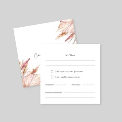Coupon-réponse Mariage^Planet cards Amour Bohème