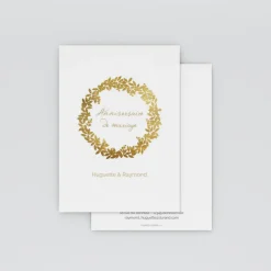 Carte Invitation Noces D'or | Carte Invitation Noces D'or^Planet cards Amour Doré