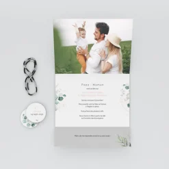 Faire-part Mariage Champêtre^Planet cards Amour et Eucalyptus