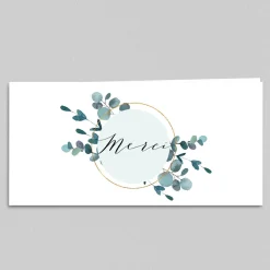 Carte Remerciement Mariage Champêtre^Planet cards Amour Eucalyptus