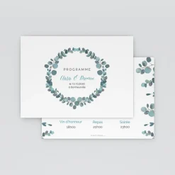 Programme De Mariage^Planet cards Amour Eucalyptus