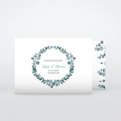 Programme De Mariage^Planet cards Amour Eucalyptus