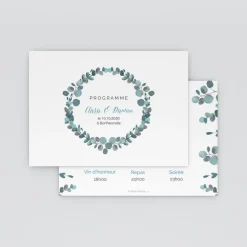 Programme De Mariage^Planet cards Amour Eucalyptus