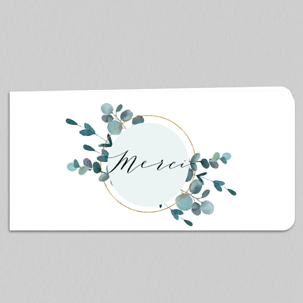 Carte Remerciement Mariage Champêtre^Planet cards Amour Eucalyptus