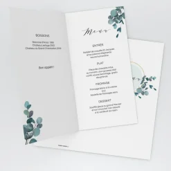 Menu De Mariage^Planet cards Amour Eucalyptus