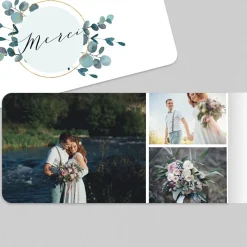 Carte Remerciement Mariage Champêtre^Planet cards Amour Eucalyptus