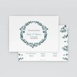 Programme De Mariage^Planet cards Amour Eucalyptus
