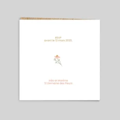 Faire-part Mariage Champêtre^Planet cards Amour Floral
