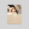 Carte Invitation Noces D'or | Carte Invitation Noces D'or^Planet cards Amour Kraft et Or