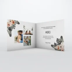 Carte Remerciement Mariage Champêtre^Planet cards Amour Nature