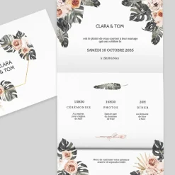 Faire-part Mariage Bohème | Faire-part Mariage Champêtre^Planet cards Amour Nature