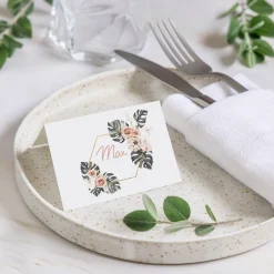 Marque-place Mariage^Planet cards Amour Nature