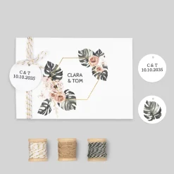 Faire-part Mariage Bohème | Faire-part Mariage Champêtre^Planet cards Amour Nature