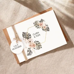 Faire-part Mariage Bohème | Faire-part Mariage Champêtre^Planet cards Amour Nature
