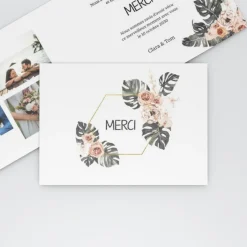 Carte Remerciement Mariage Champêtre^Planet cards Amour Nature