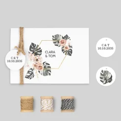 Faire-part Mariage Bohème | Faire-part Mariage Champêtre^Planet cards Amour Nature