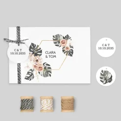 Faire-part Mariage Bohème | Faire-part Mariage Champêtre^Planet cards Amour Nature