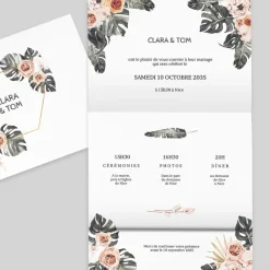 Faire-part Mariage Bohème | Faire-part Mariage Champêtre^Planet cards Amour Nature