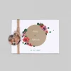 Faire-part Mariage Champêtre^Planet cards Anémones et Eucalyptus