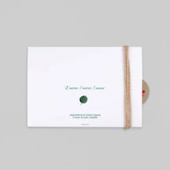 Faire-part Mariage Champêtre^Planet cards Anémones et Eucalyptus