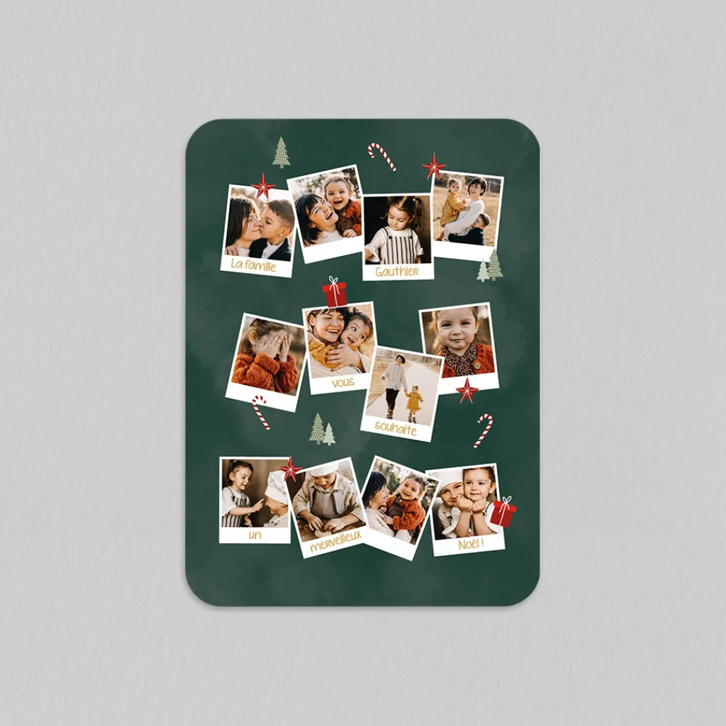 Carte De Noël Photo | Carte De Vœux Photo^Planet cards Année en Polas