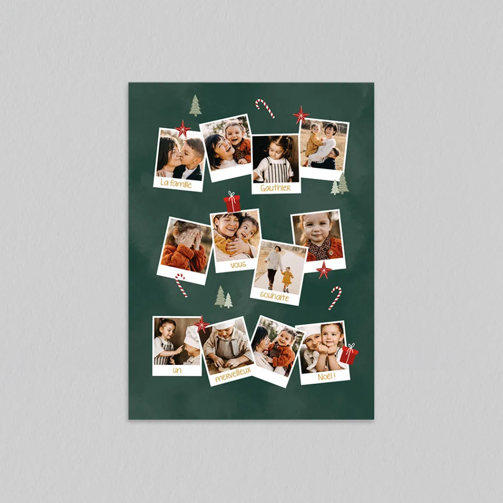 Carte De Noël Photo | Carte De Vœux Photo^Planet cards Année en Polas