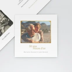 Carte Invitation Noces D'or | Carte Invitation Noces D'or^Planet cards 50 Ans De Bonheur