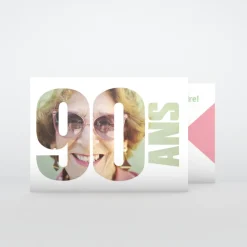 Carte Invitation Anniversaire Adulte Moderne^Planet cards 90 ans pêle-mêle anniversaire