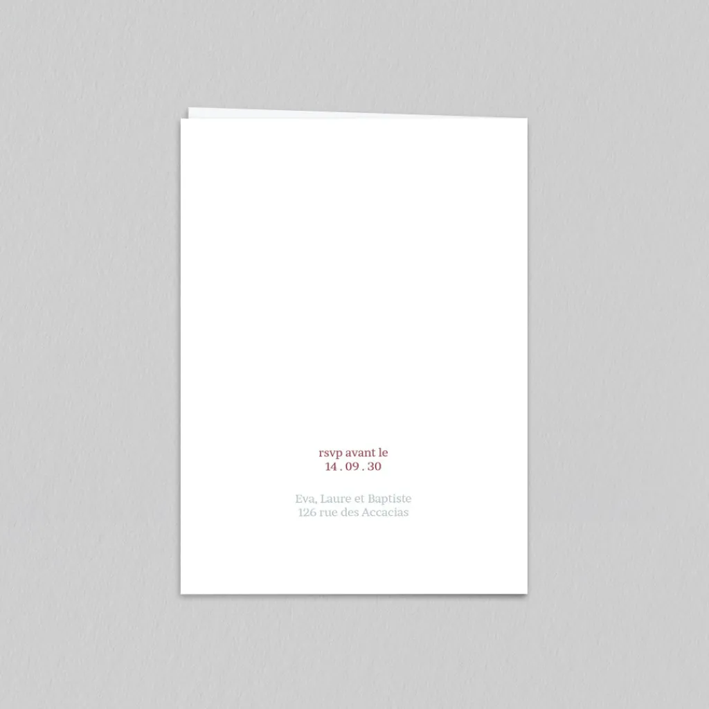 Faire-part Confirmation^Planet cards Aquarelle Végétale
