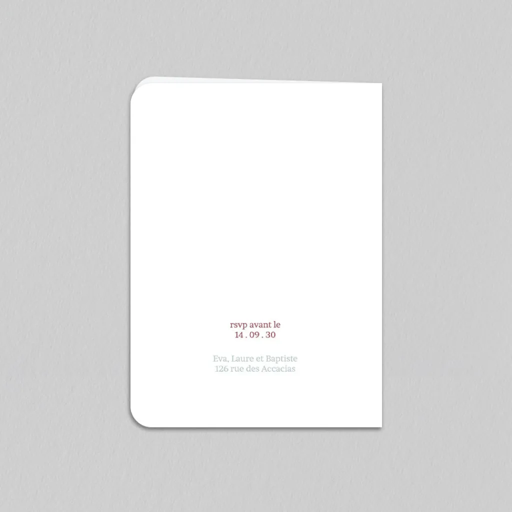 Faire-part Confirmation^Planet cards Aquarelle Végétale