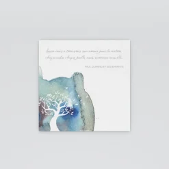 Carte Remerciement Décès^Planet cards Arbre et envolée de feuilles