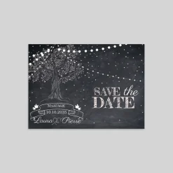 Save The Date^Planet cards Arbre lumineux