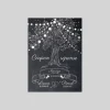 Coupon-réponse Mariage^Planet cards Arbre lumineux