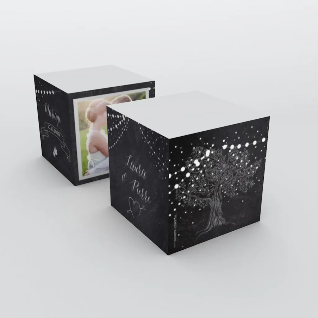 Boîte À Dragées Mariage^Planet cards Arbre lumineux