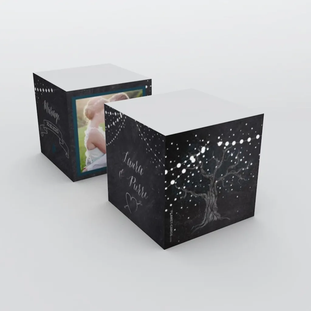 Boîte À Dragées Mariage^Planet cards Arbre lumineux