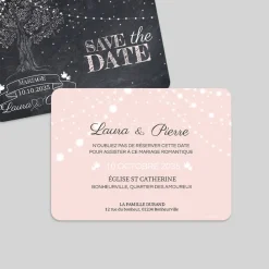 Save The Date^Planet cards Arbre lumineux