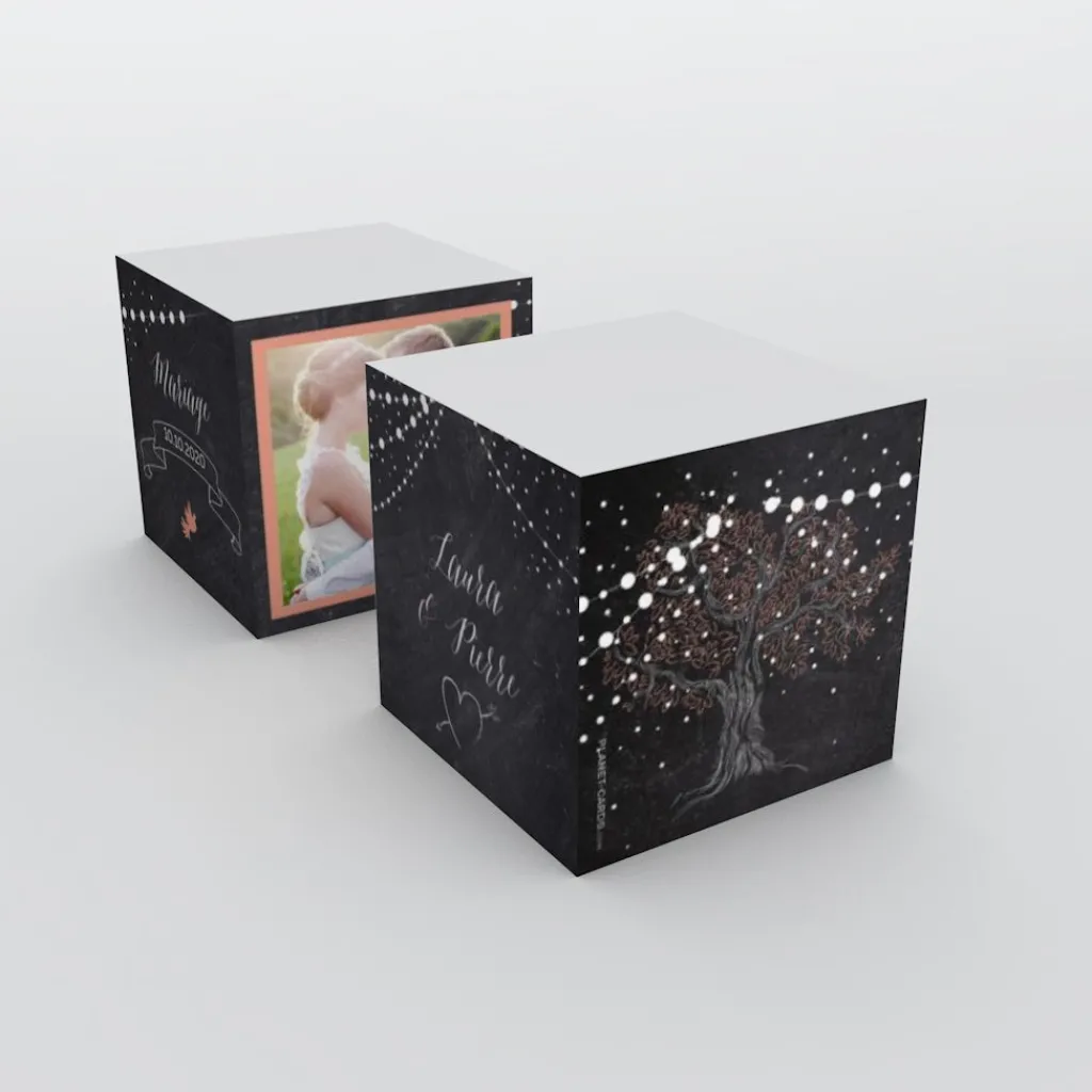 Boîte À Dragées Mariage^Planet cards Arbre lumineux