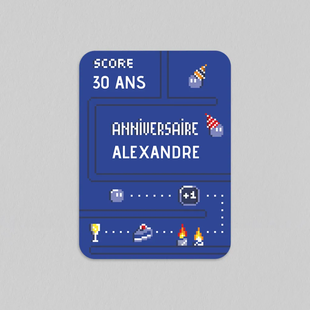 Carte Invitation Anniversaire Adulte Originale^Planet cards Arcade