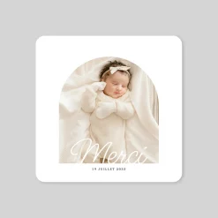 Carte Remerciement Naissance Classique^Planet cards Arche et Douceur