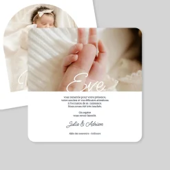 Carte Remerciement Naissance Classique^Planet cards Arche et Douceur