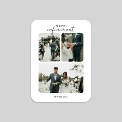 Carte Remerciement Mariage Champêtre^Planet cards Arche et feuillage
