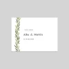 Coupon-réponse Mariage^Planet cards Arche et Feuillage